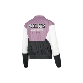 Giacca con cerniera “Purple Black White”