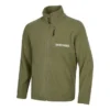 Giacca con zip e stampa del logo del marchio “Verde oliva Nero Blu”