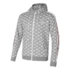 Giacca in maglia a maniche lunghe con stampa SKX “Grigio Blu Bianco”