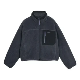 GIACCA IN MAGLIA CON PATCHWORK A CONTRASTO “FARFALLINA”