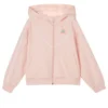 Giacca in maglia con stampa di lettere della serie Casual “Pink”