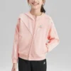Giacca in maglia con stampa di lettere della serie Casual “Pink”