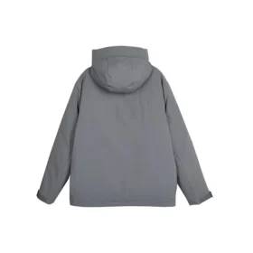 Giacca in piuma casual a tinta unita della serie Stroll “Grigio”