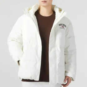 Giacca in piuma casual “White Black”