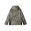 Giacca in piuma con cappuccio Water Repellent della serie Lifestyle “Verde oliva Nero”