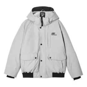 Giacca in piuma con cappuccio, Waterproof e calda della serie Lifestyle “Grigio”