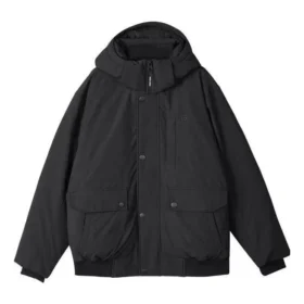 Giacca in piuma con cappuccio, Waterproof e calda della serie Lifestyle “Nera”