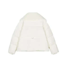 Giacca in piuma con stampa FASHION “Bianco”