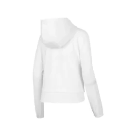 Giacca sportiva con cappuccio e zip in maglia con stampa del logo della serie sportiva “White”