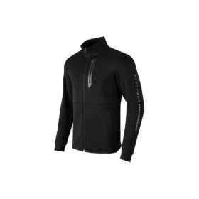 Giacca sportiva in maglia con collo rialzato “Nero”