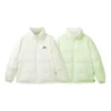 Giacca sportiva reversibile, Waterproof e calda in piuma “Bianco Verde”