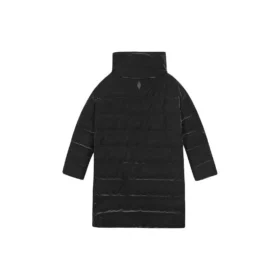 Giacca trapuntata con colletto rialzato e zip in tinta unita “Nero”
