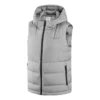 Gilet casual in piuma con cappuccio “Grey”