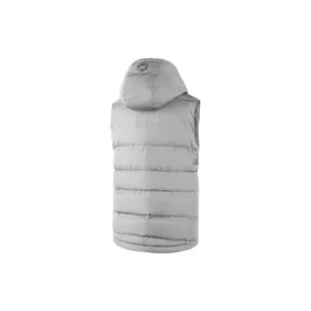 Gilet casual in piuma con cappuccio “Grey”