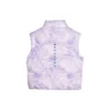 Gilet casual in piuma “Viola e bianco”