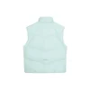 Gilet in piuma con cappuccio e collo alto “Black Blue White”