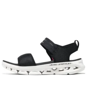 Go Glide-Step Flex Sandal “Black White”