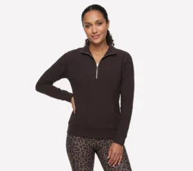 GO LUXE Rib con zip a 1/4