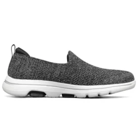 Go Walk 5 Mocassini Grigio/Bianco