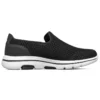 Go Walk 5 Slip On “Black White”