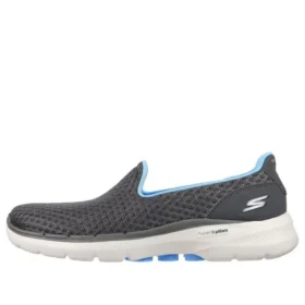 Go Walk 6 Low Loafer Grigio/Blu
