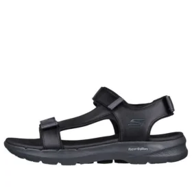 Go Walk 6 Sandal “Black Grey”