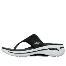Go Walk Arch Fit Sandal “Black White”