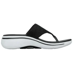 Go Walk Arch Fit Sandal “Black White”