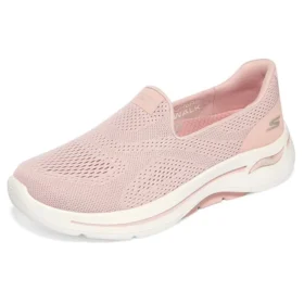 Go Walk Arch Fit Slip on “Pink White”