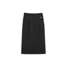 Gonna in maglia traspirante con coulisse “Nero”