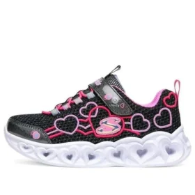 Heart Lights Low-Top K Nero/Rosa
