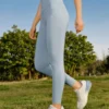 Leggings da allenamento con logo stampato “Teal”