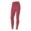 Leggings fitness aderenti in maglia con stampa a lettere “Burgundy”