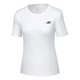 Maglia da corsa a maniche corte, bianca