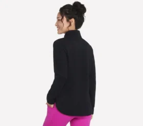 Maglia morbida Ottoman con zip a 1/4
