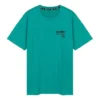 Maglia Skechers da uomo a maniche corte con collo rotondo, blu
