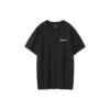 Maglia stampata a maniche corte stile coppia Nero
