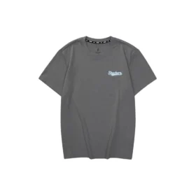 Maglietta casual con stampa di lettere “Grey Blue”