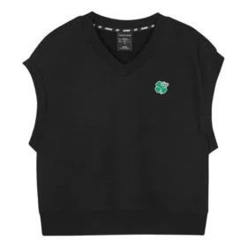 Maglietta casual senza maniche con stampa “Nero”