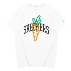 Maglietta con stampa Skechers x Carrots “Bianco Arancione Nero”