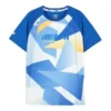 Maglietta da corsa con stampa “Blue White”
