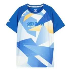 Maglietta da corsa con stampa “Blue White”