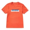 Maglietta Skechers da uomo a maniche corte con stampa, arancione e rosso