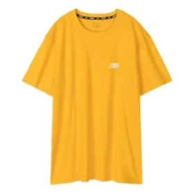 Maglietta Skechers da uomo a maniche corte traspirante con stampa Loose, giallo