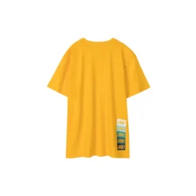 Maglietta Skechers da uomo a maniche corte traspirante con stampa Loose, giallo