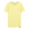 Maglietta sportiva casual a maniche corte con stampa sfocata Giallo