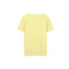 Maglietta sportiva casual a maniche corte con stampa sfocata Giallo