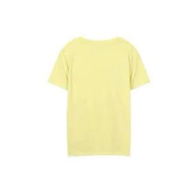Maglietta sportiva casual a maniche corte con stampa sfocata Giallo