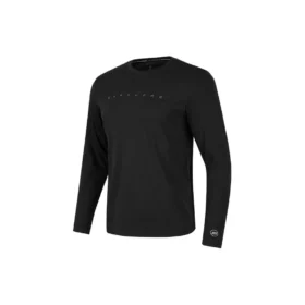 Maglietta sportiva casual a maniche lunghe in tinta unita “Black”