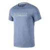 Maglietta sportiva con logo stampato “Teal White”